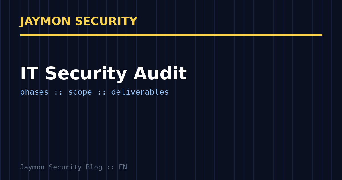 IT security audit - Jaymon Security