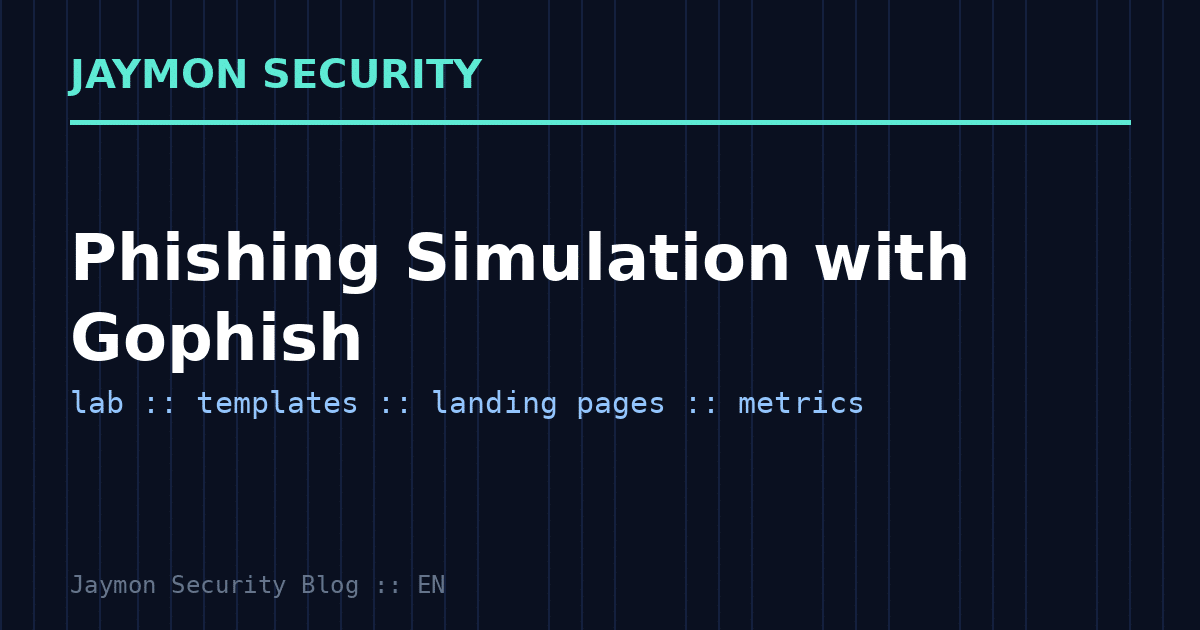 Phishing simulation with Gophish - Jaymon Security