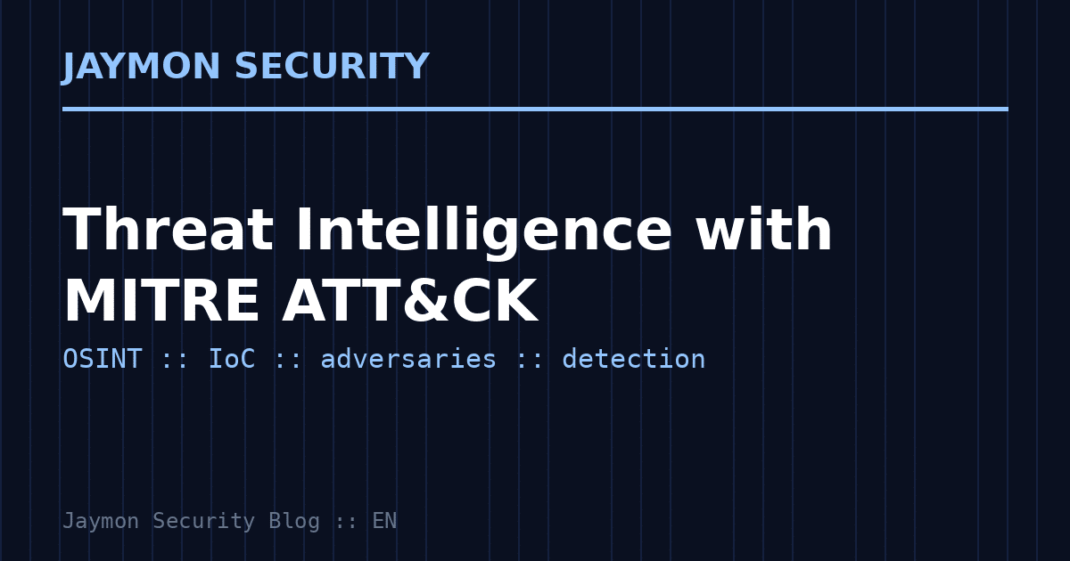 Threat intelligence with MITRE ATT&CK: mapping techniques to detections